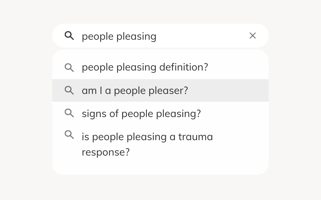 Is People Pleasing a trauma response?